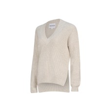 Maxted - Pebble Twist V-neck Ribbed Pullover