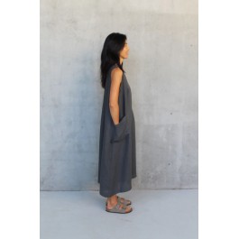 Remy Linen Dress - PETROL