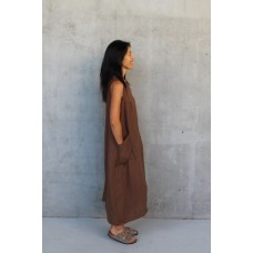 Remy Linen Dress - TOBACCO