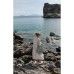 Seaside Tones - Oversized Dress - MUSHROOM/WARM WHITE