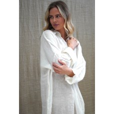 Giana Shirt Dress - IVORY