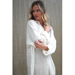 Giana Shirt Dress - IVORY