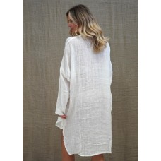 Giana Shirt Dress - IVORY