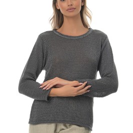 La Luna - Cotton Knit Jumper - CHARCOAL