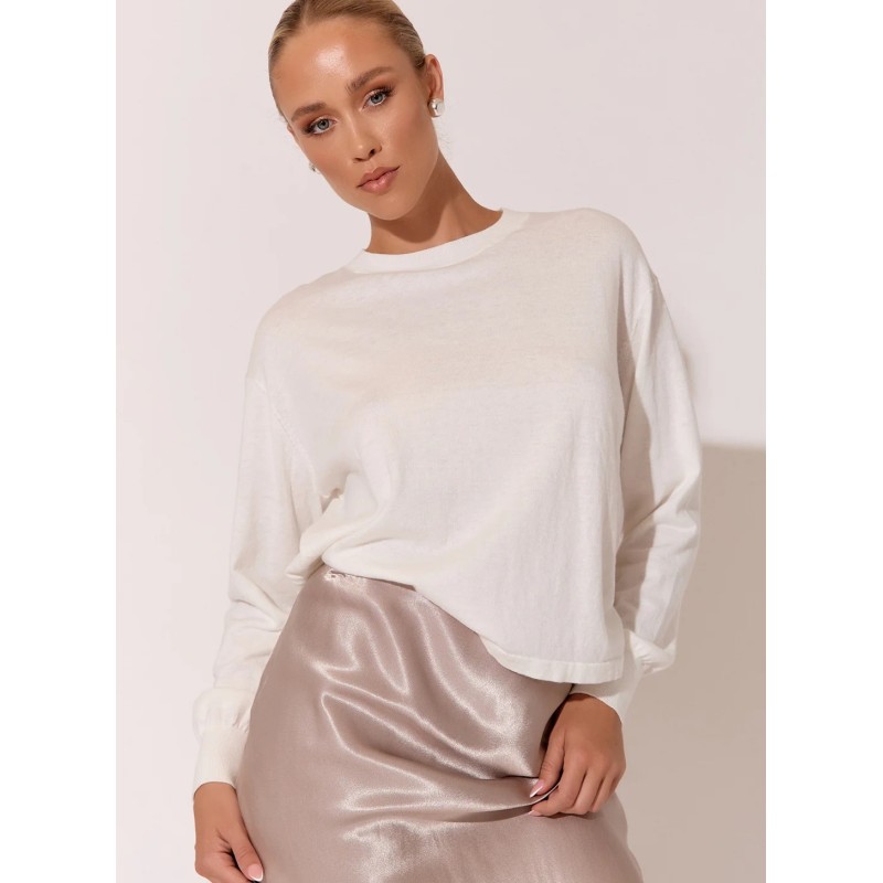 Rowan Cotton Cashmere Long Sleeve Knit - Cream